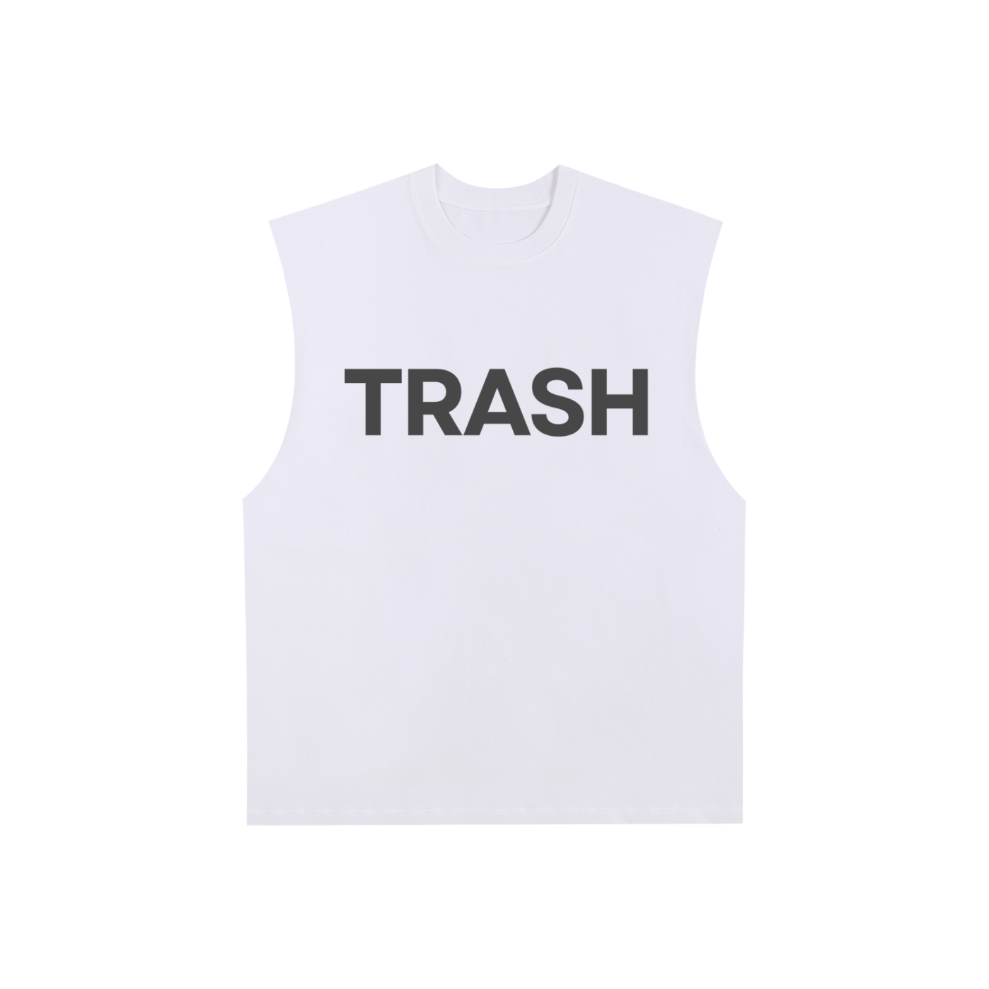 Raw Edge Cotton Tank Top