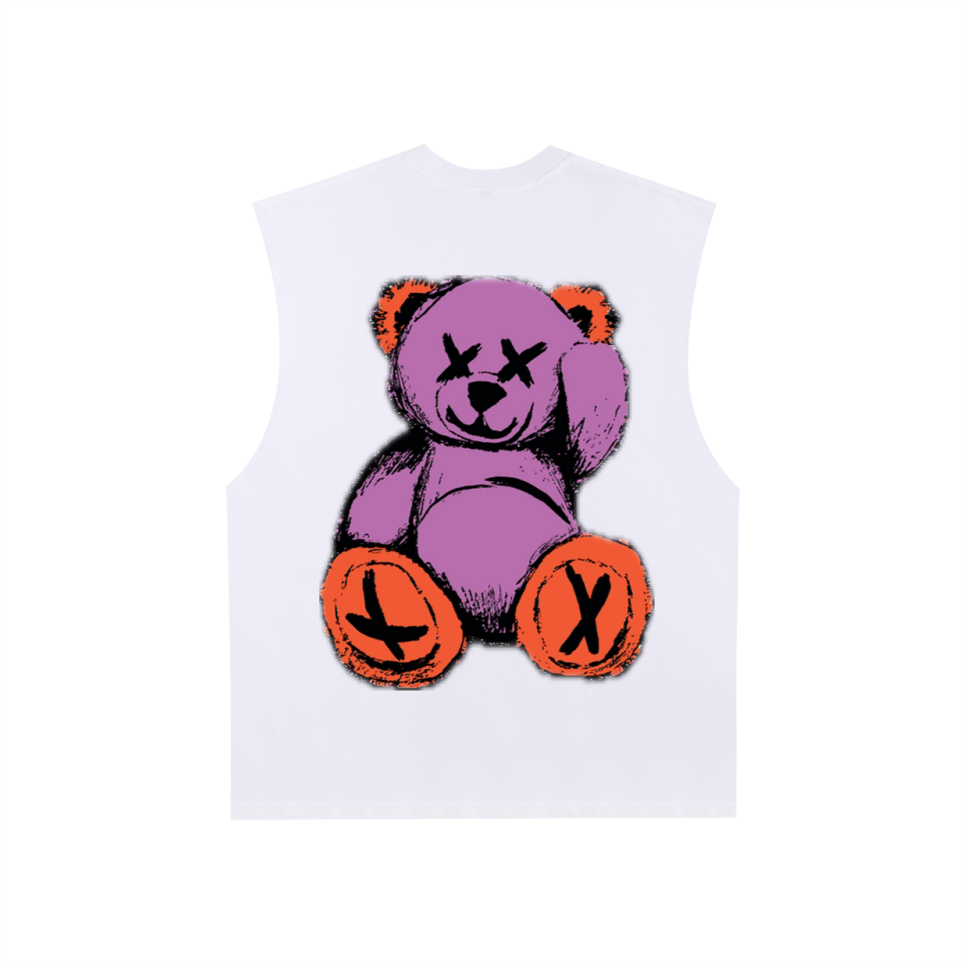 Raw Edge Cotton Tank Top